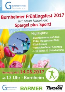 Bornheimer Frühlingsfest 2017 mit neuer Attraktion: Spargel plus Sport!