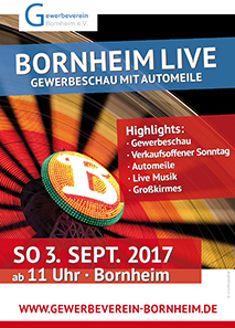 Gewerbeverein lädt zu „Bornheim Live!“ ein