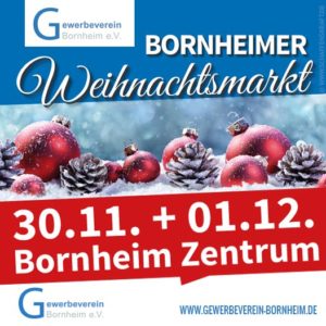 37. Bornheimer Weihnachtsmarkt am 30.11. + 01.12.2019