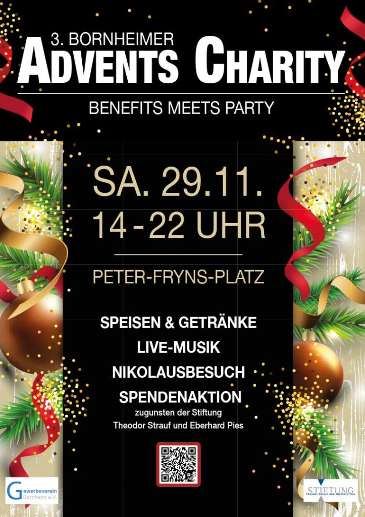 Die Bornheimer Advents Charity geht in nächste Runde unter dem Motto „Benefits meets Party Vol. 3“